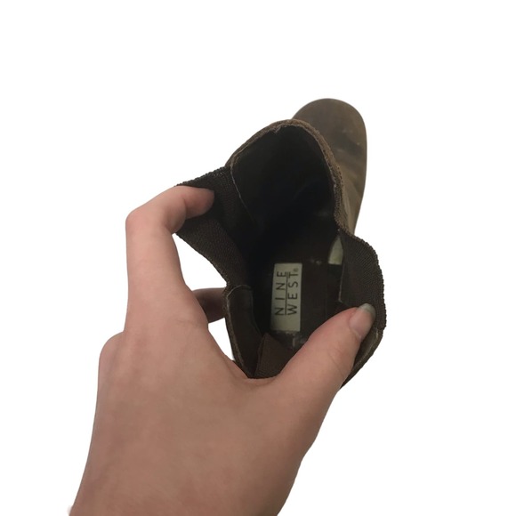 Nine West‎ Leather Boots with Heel Size 7.5 - Picture 7 of 7